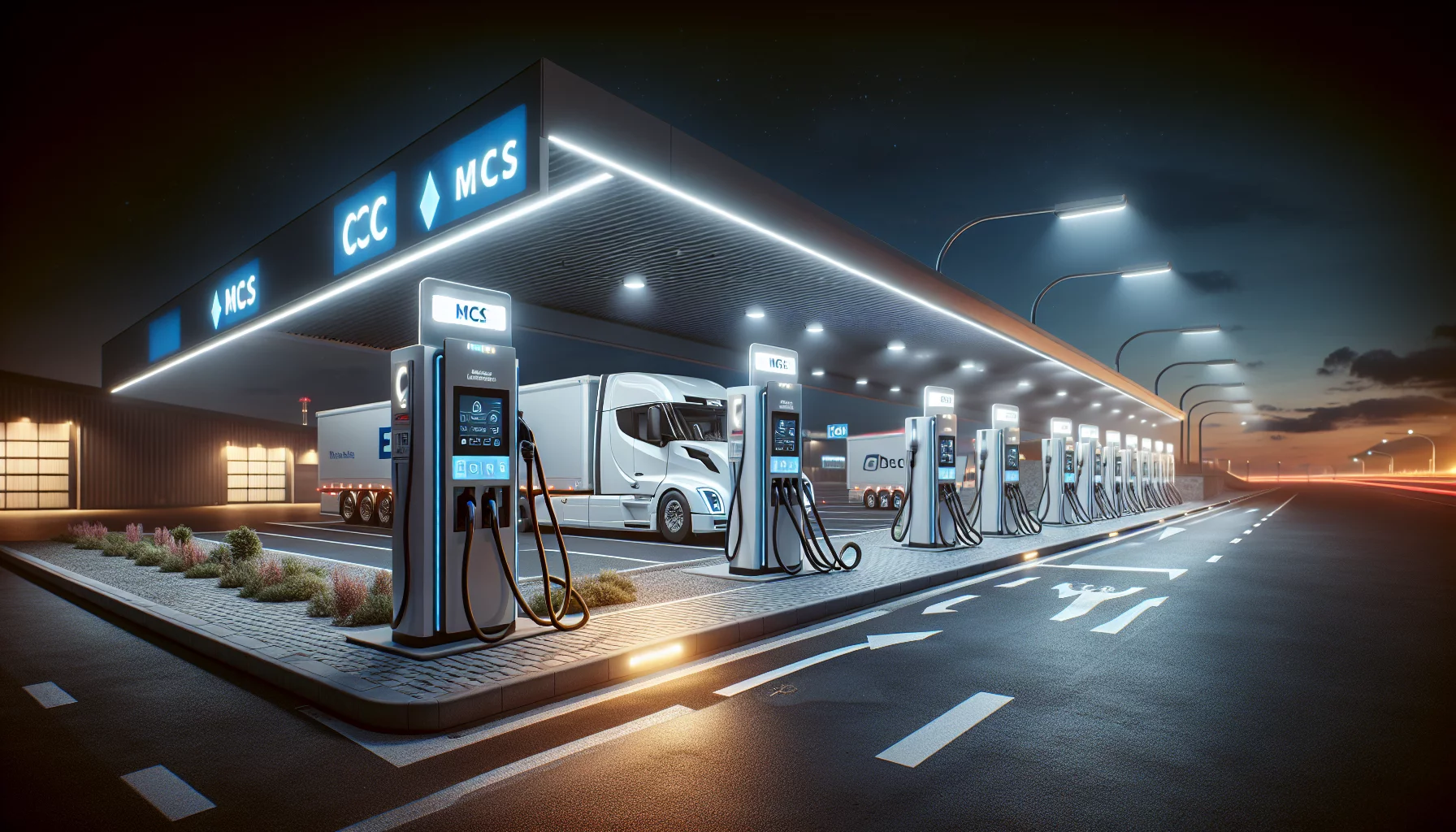 Aral pulse startet Megawatt-Laden für E-Lkw an fünf Autobahn-Standorten