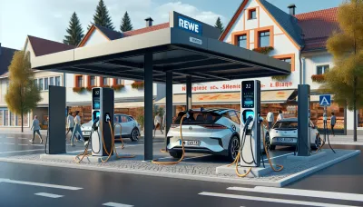 NEW und REWE Region West starten 400-kW-Schnellladen in Niederkrüchten