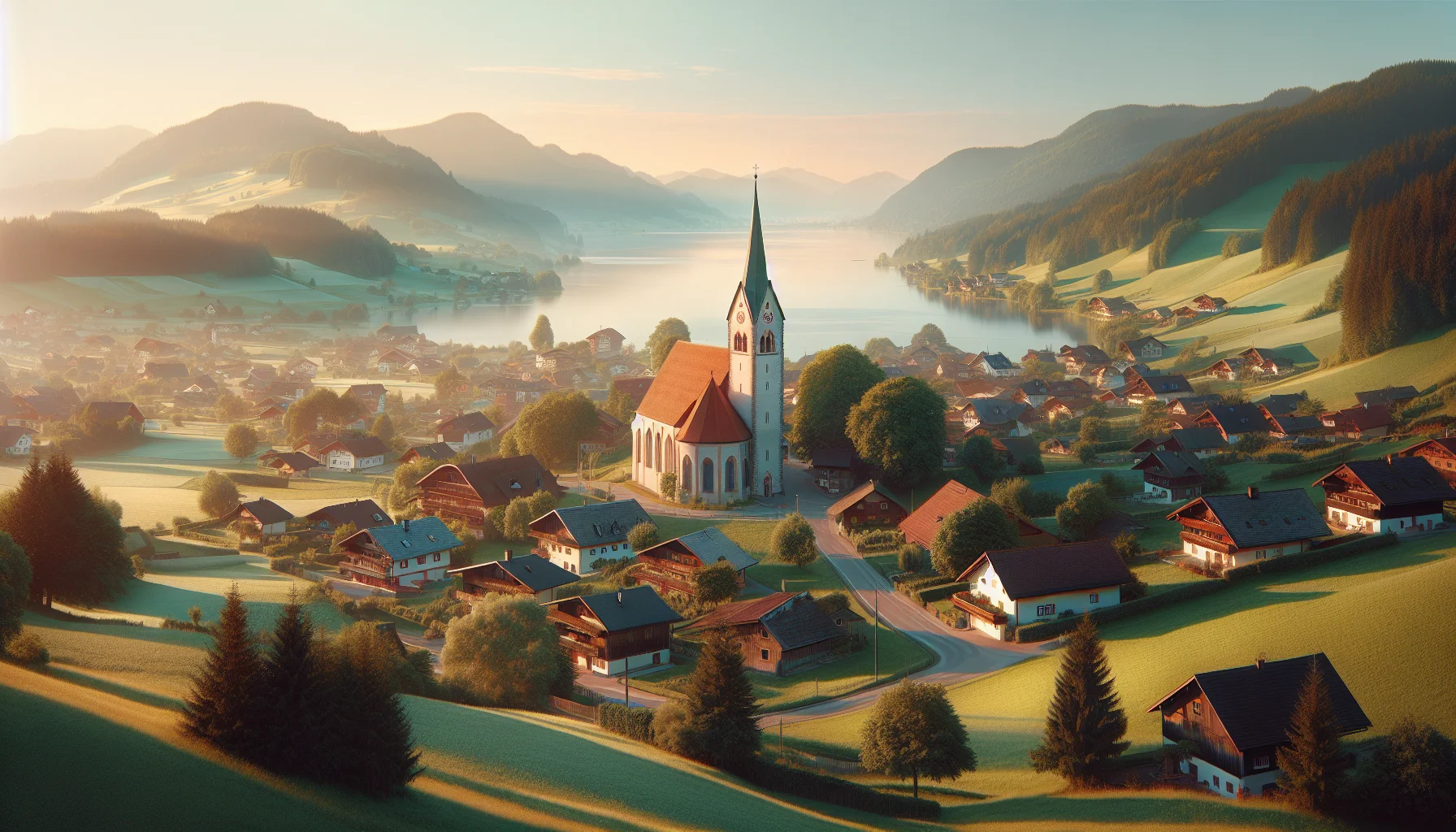 Stadtbild von Ainring