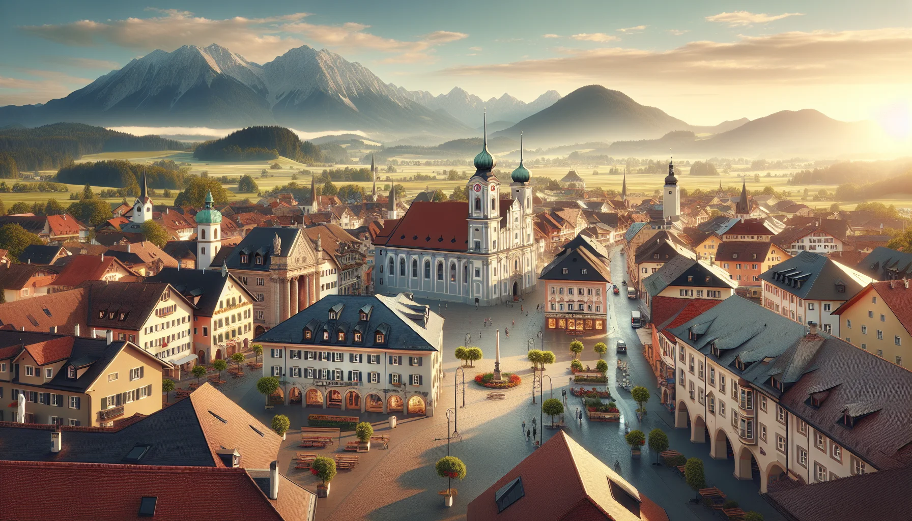 Stadtbild von Bad Griesbach i.Rottal