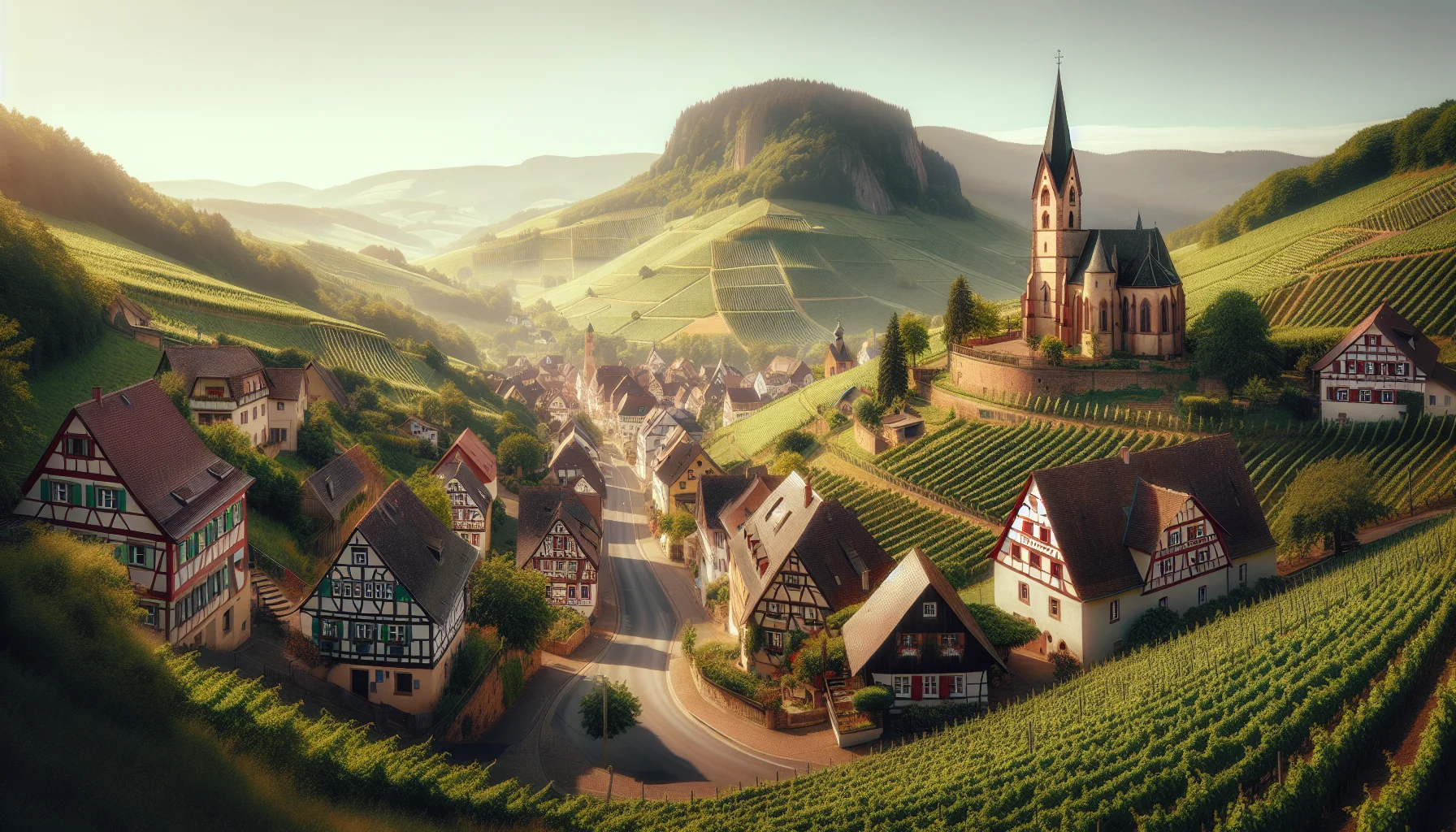 Stadtbild von Bahlingen