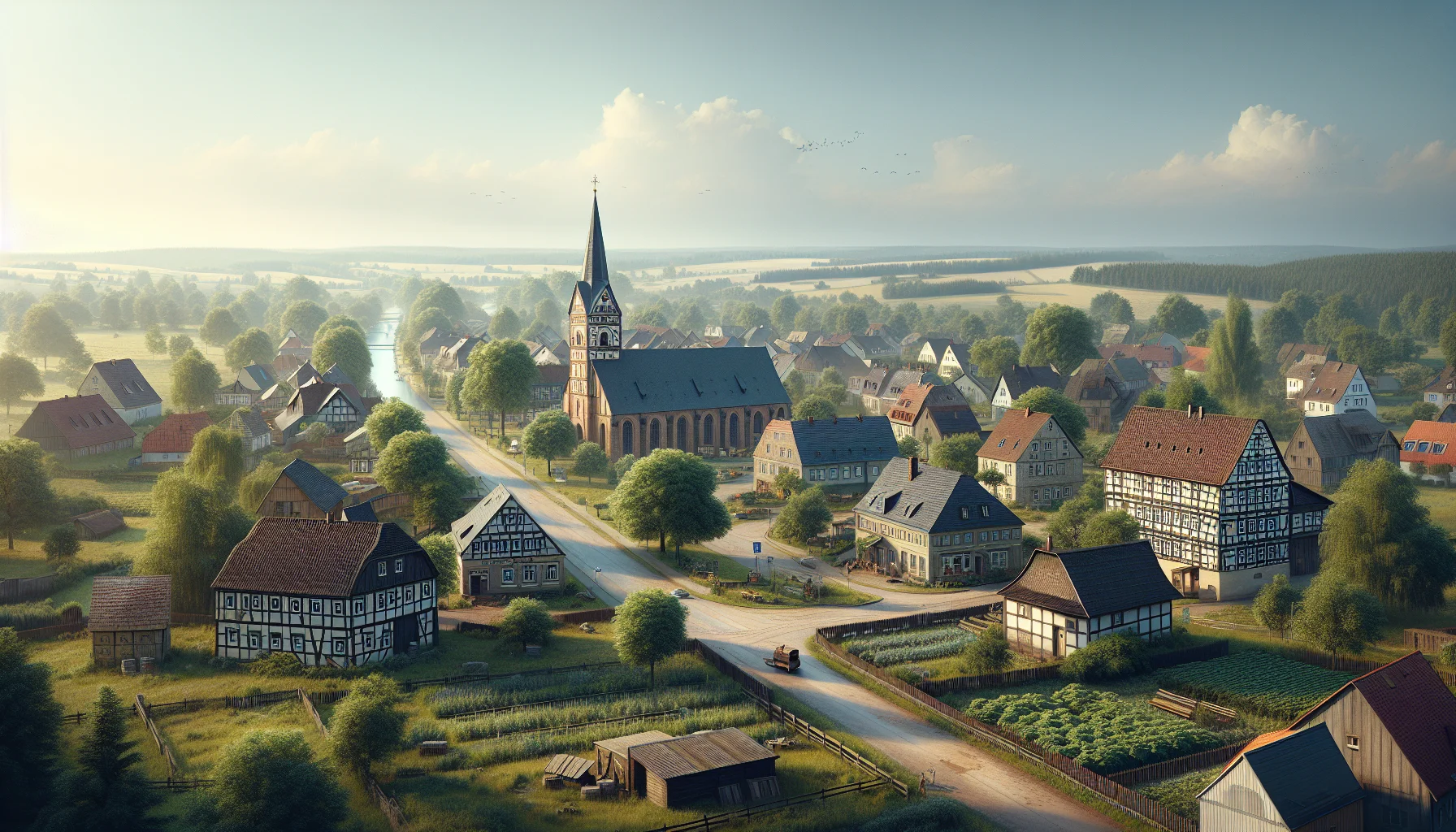 Stadtbild von Bergholz-Rehbrücke