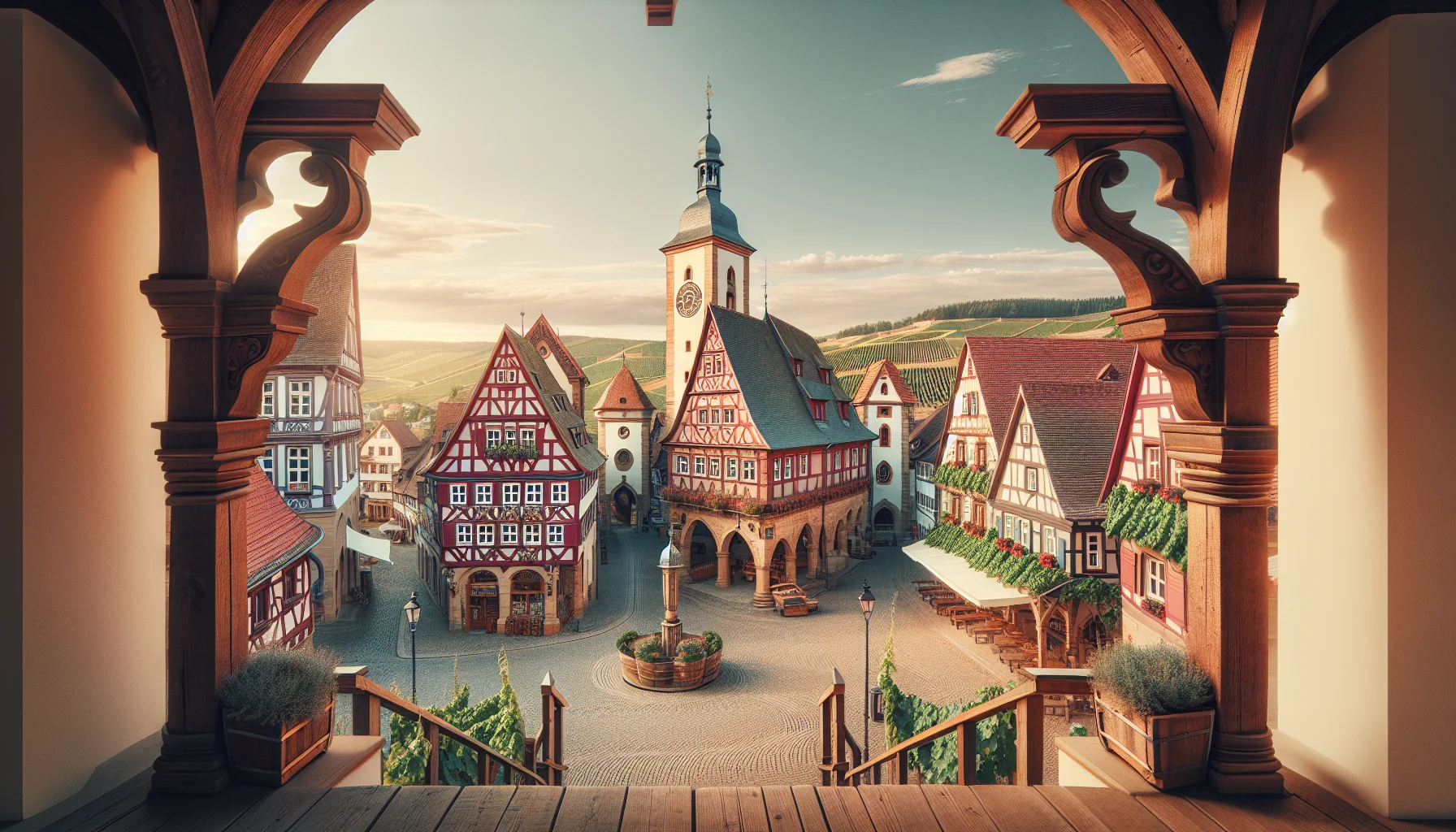 Stadtbild von Deidesheim