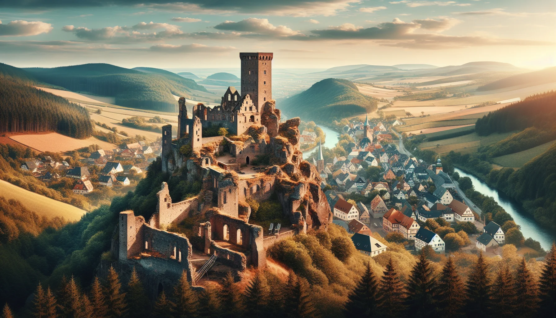 Stadtbild von Eisenberg (Pfalz)