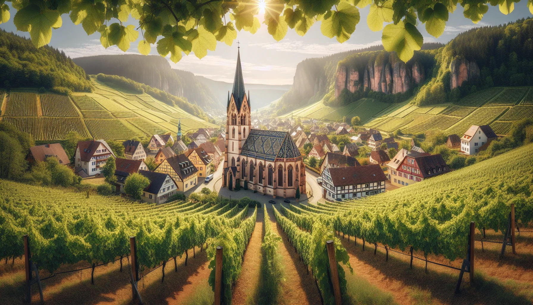 Stadtbild von Ellhofen