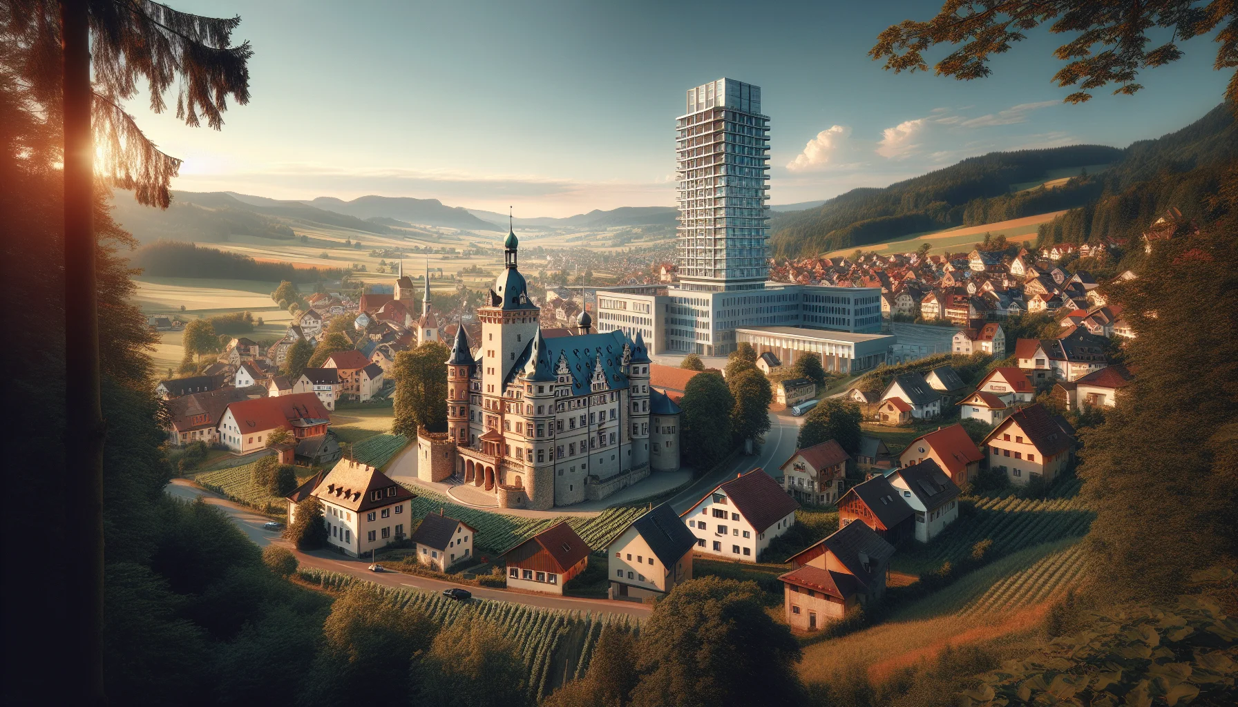 Stadtbild von Gomaringen