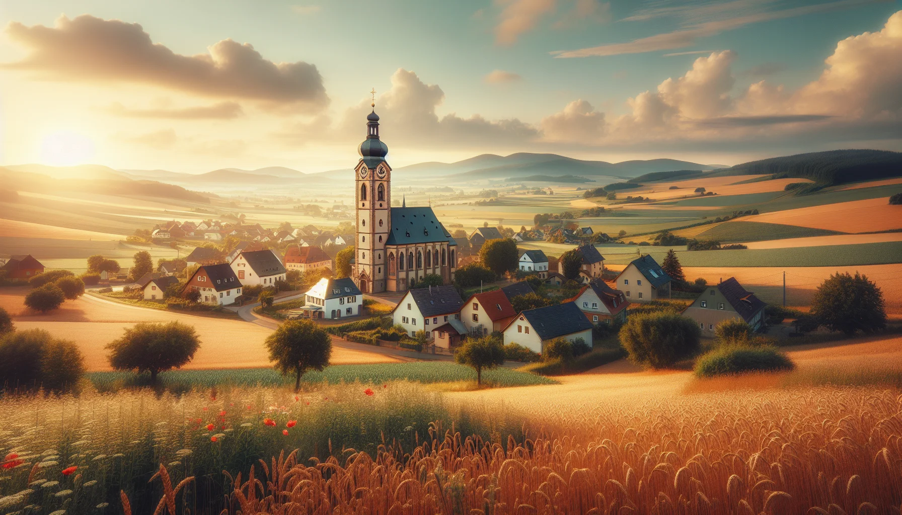 Stadtbild von Großschirma