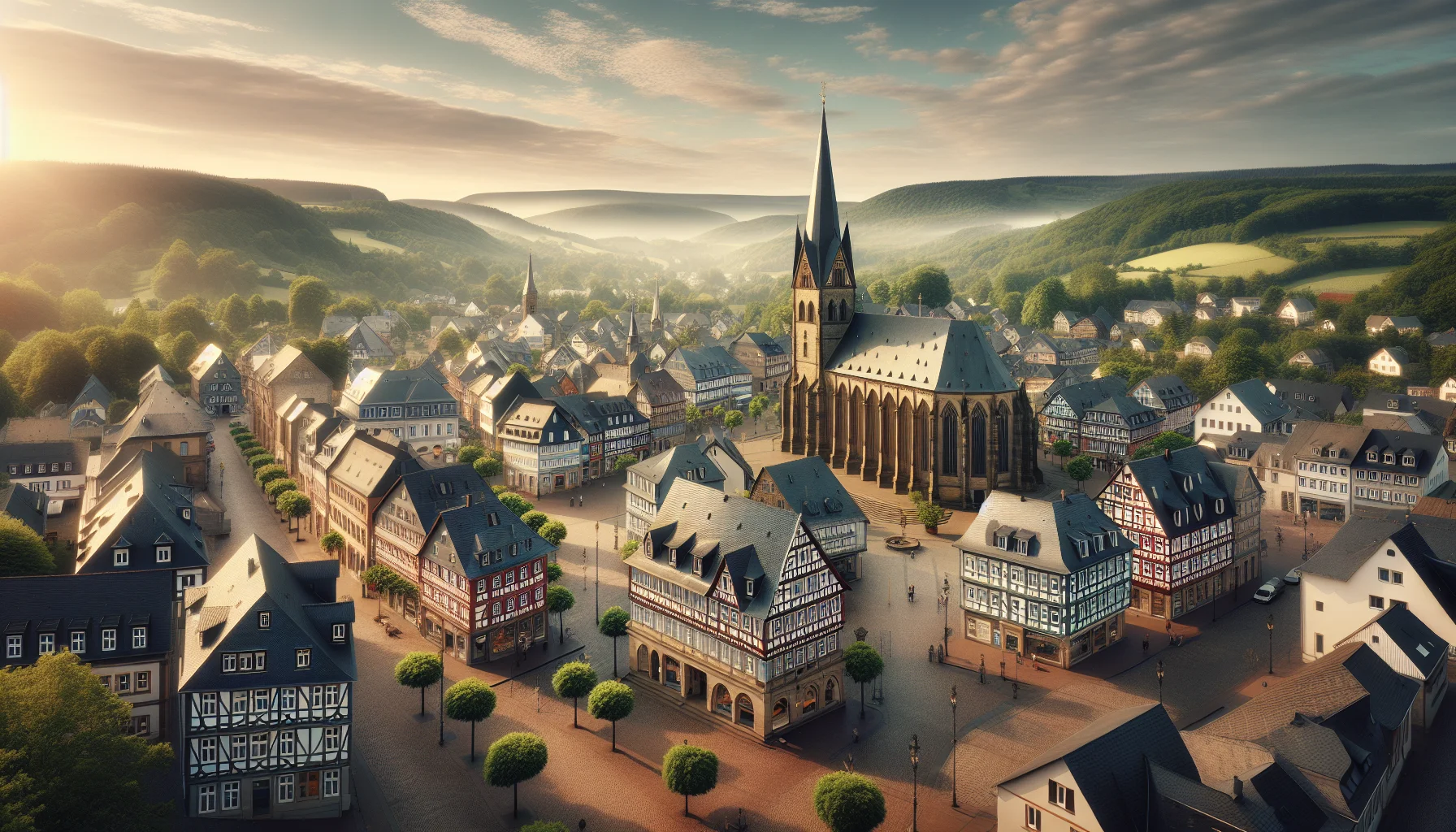 Stadtbild von Halle (Westf.)