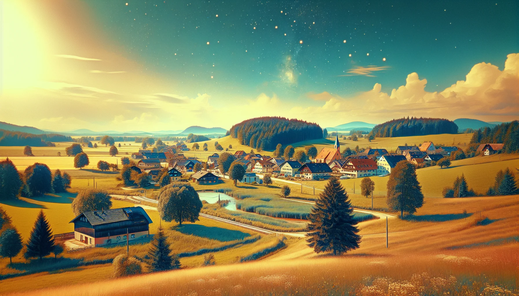 Stadtbild von Hattenhofen