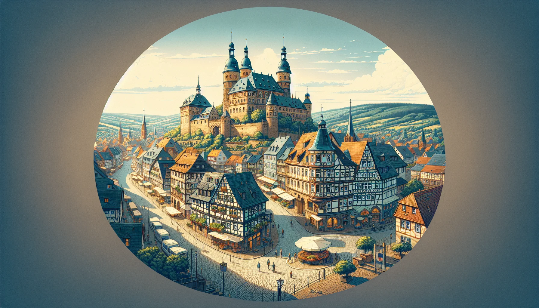 Stadtbild von Homberg (Ohm)