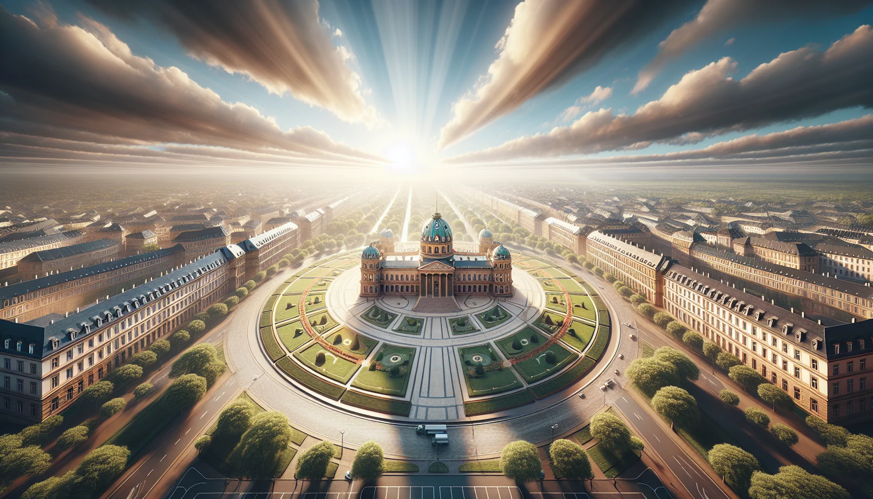 Stadtbild von Karlsruhe