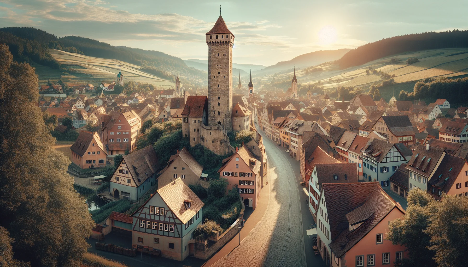 Stadtbild von Leimen