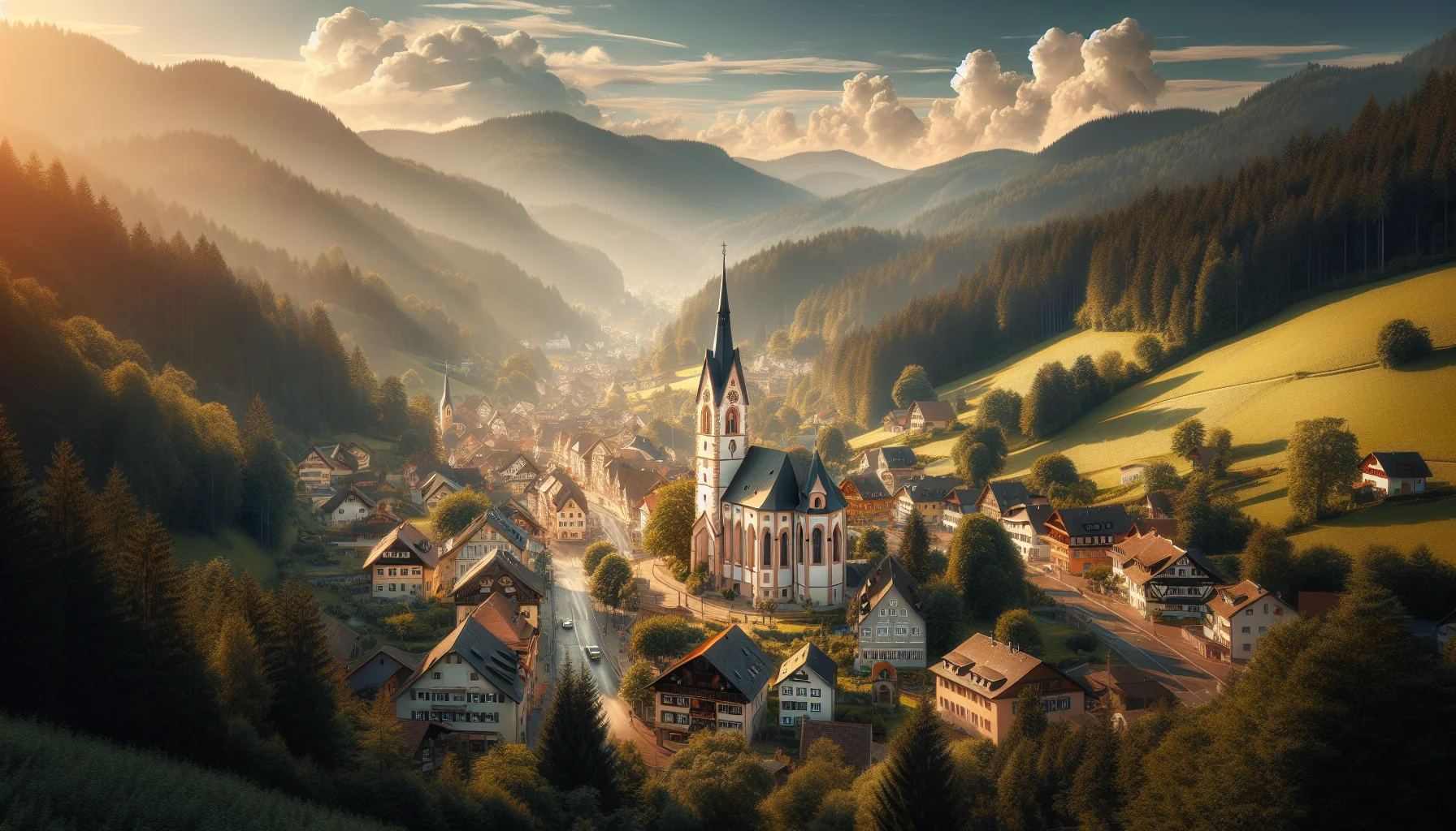 Stadtbild von Lenzkirch (Kernort)