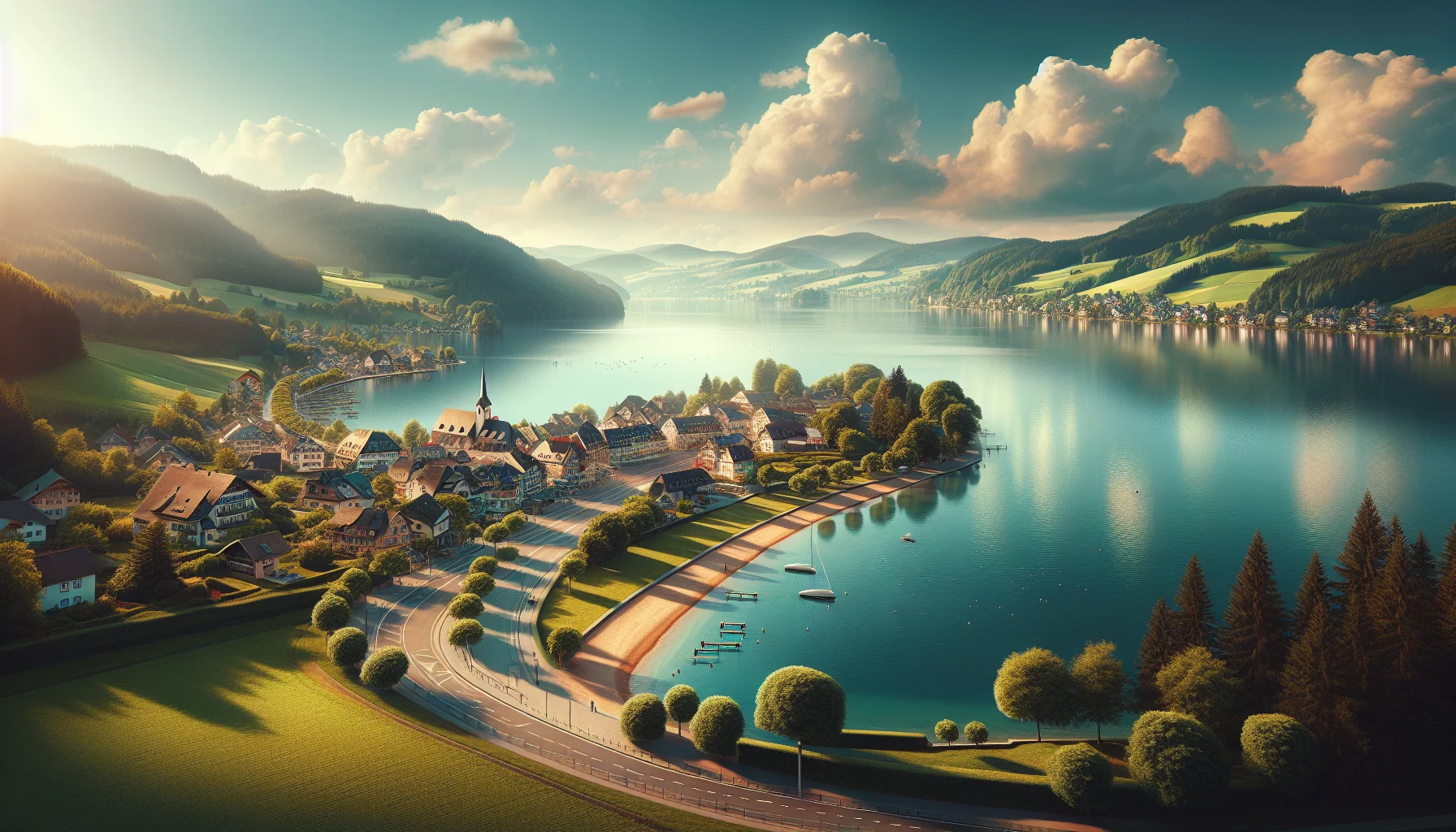 Stadtbild von Losheim am See