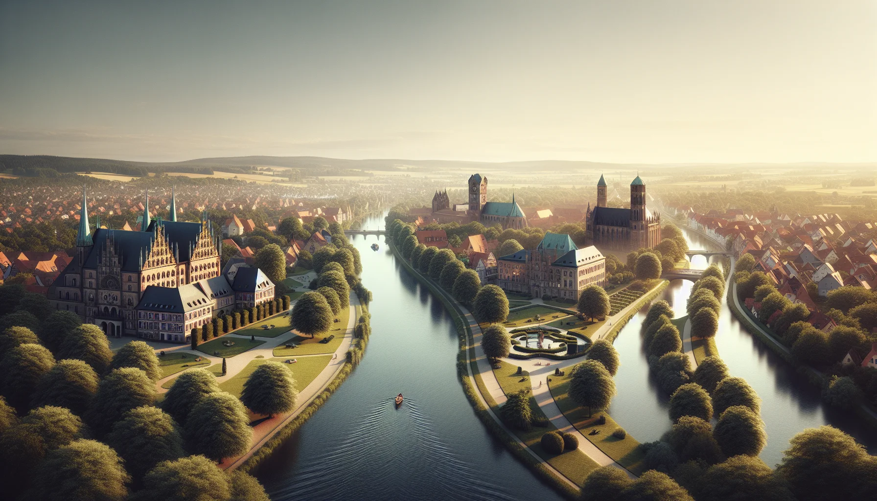 Stadtbild von Lübben (Spreewald)