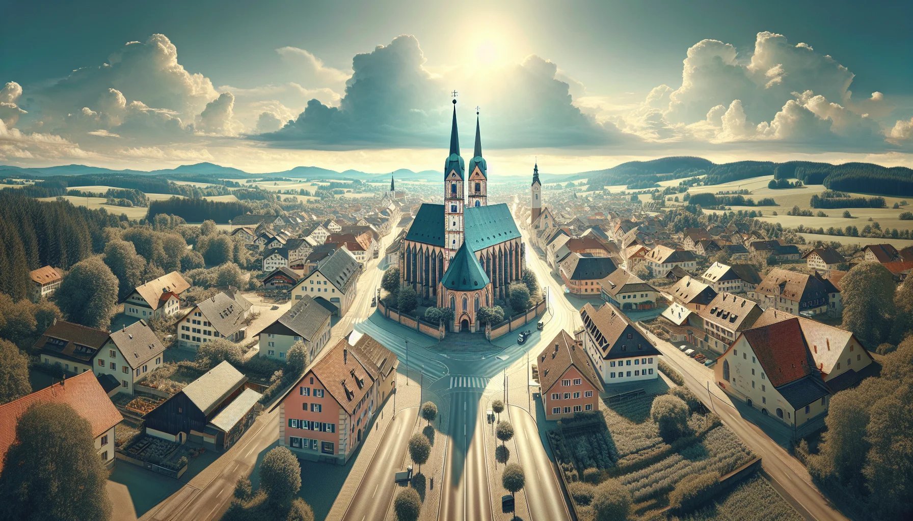 Stadtbild von Maisach