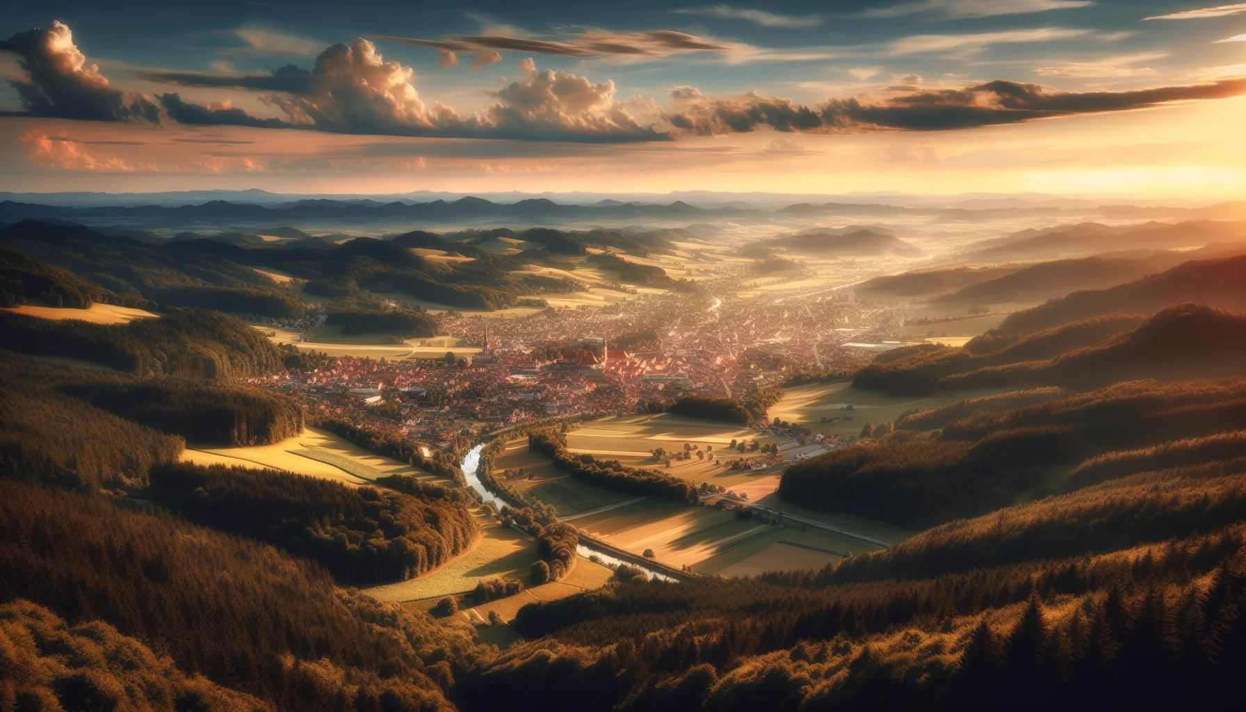 Stadtbild von Meßstetten