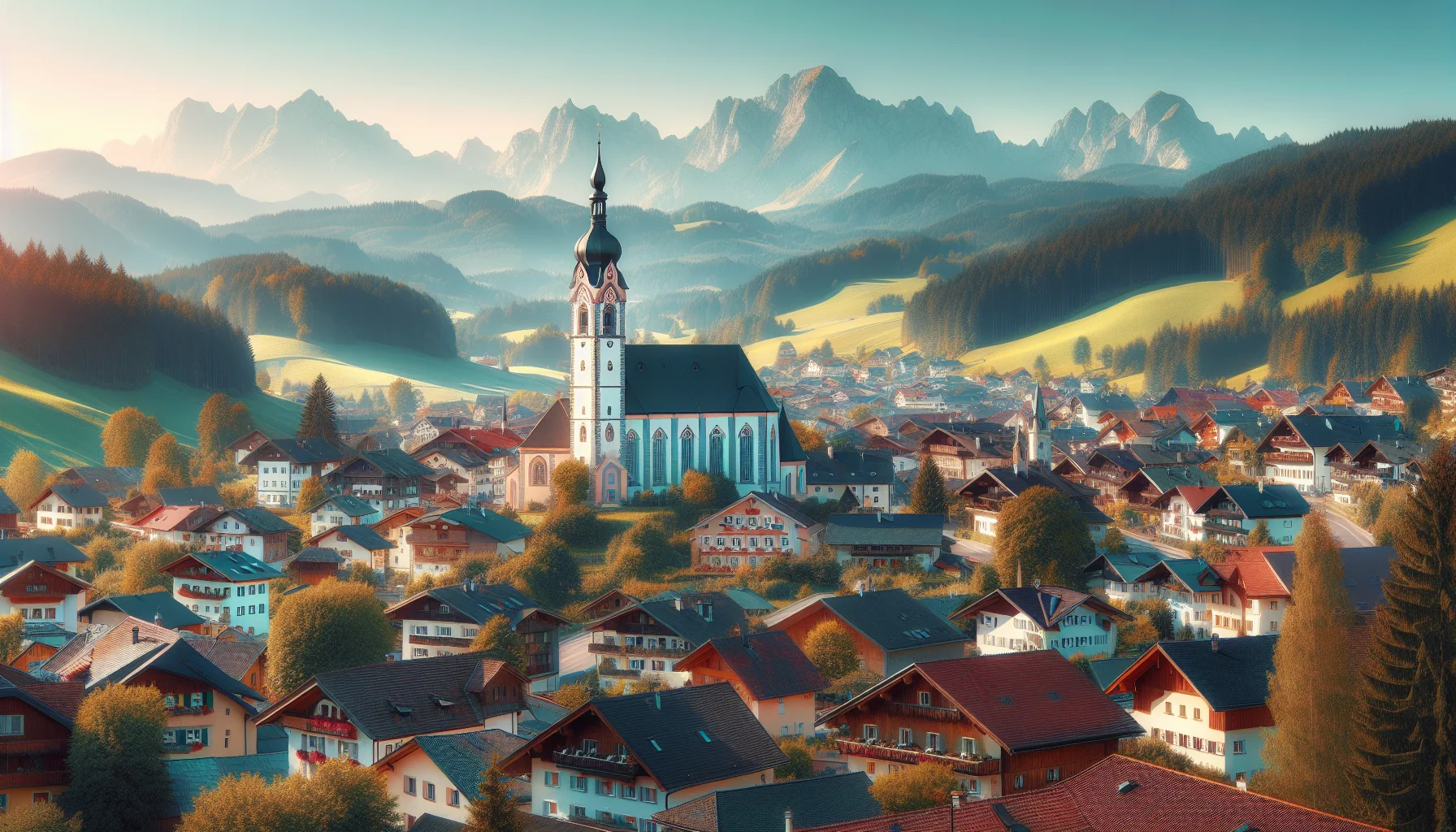 Stadtbild von Mitterfelden