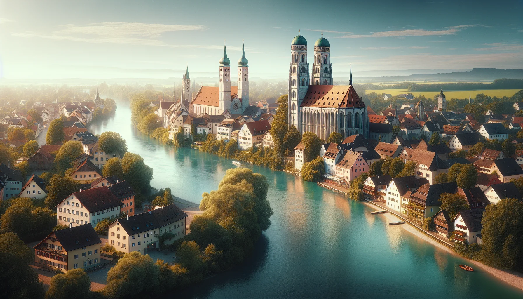 Stadtbild von Moosburg an der Isar