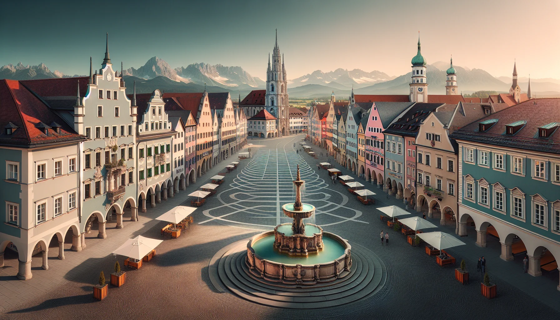 Stadtbild von Mühldorf