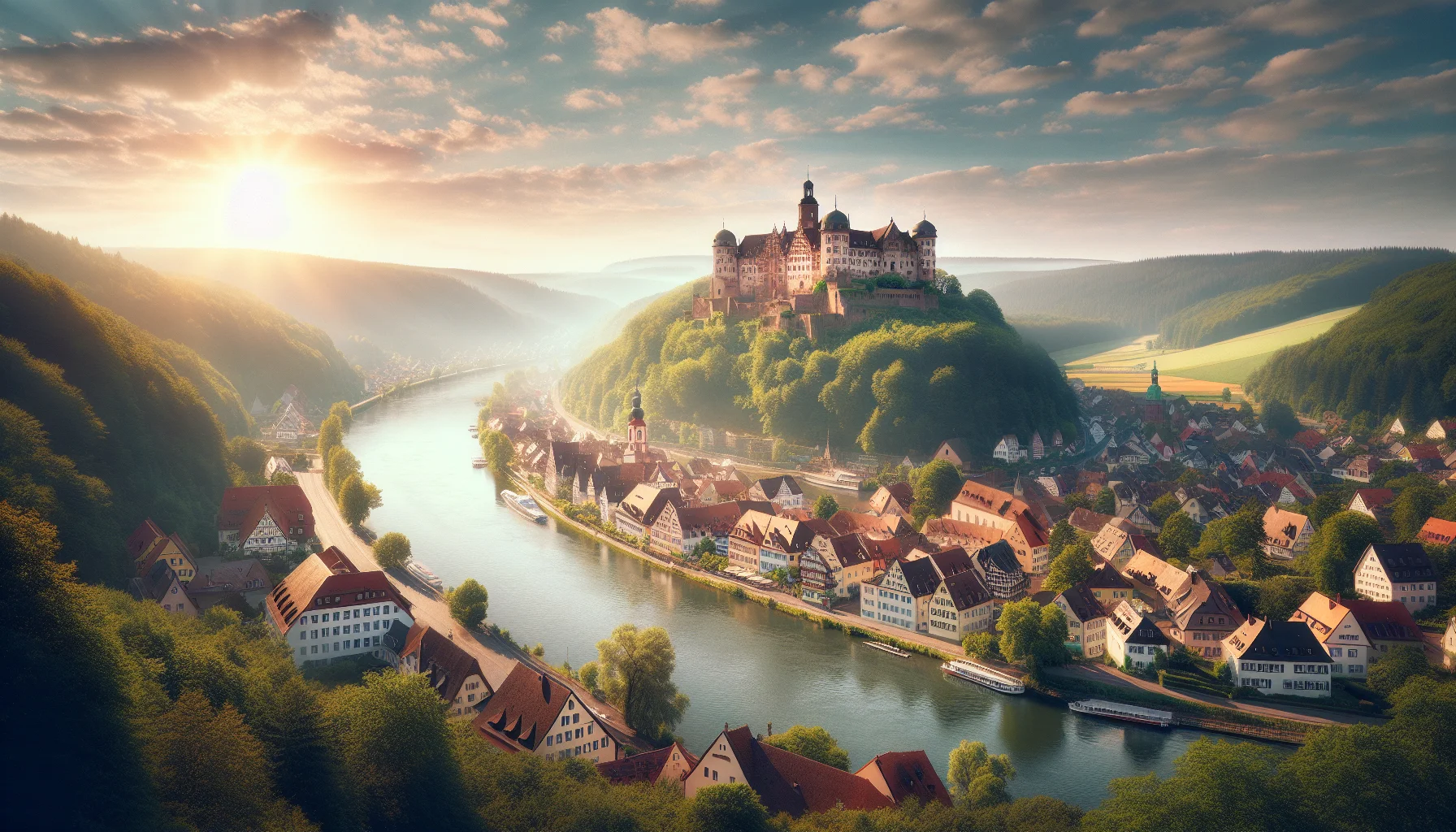 Stadtbild von Obrigheim