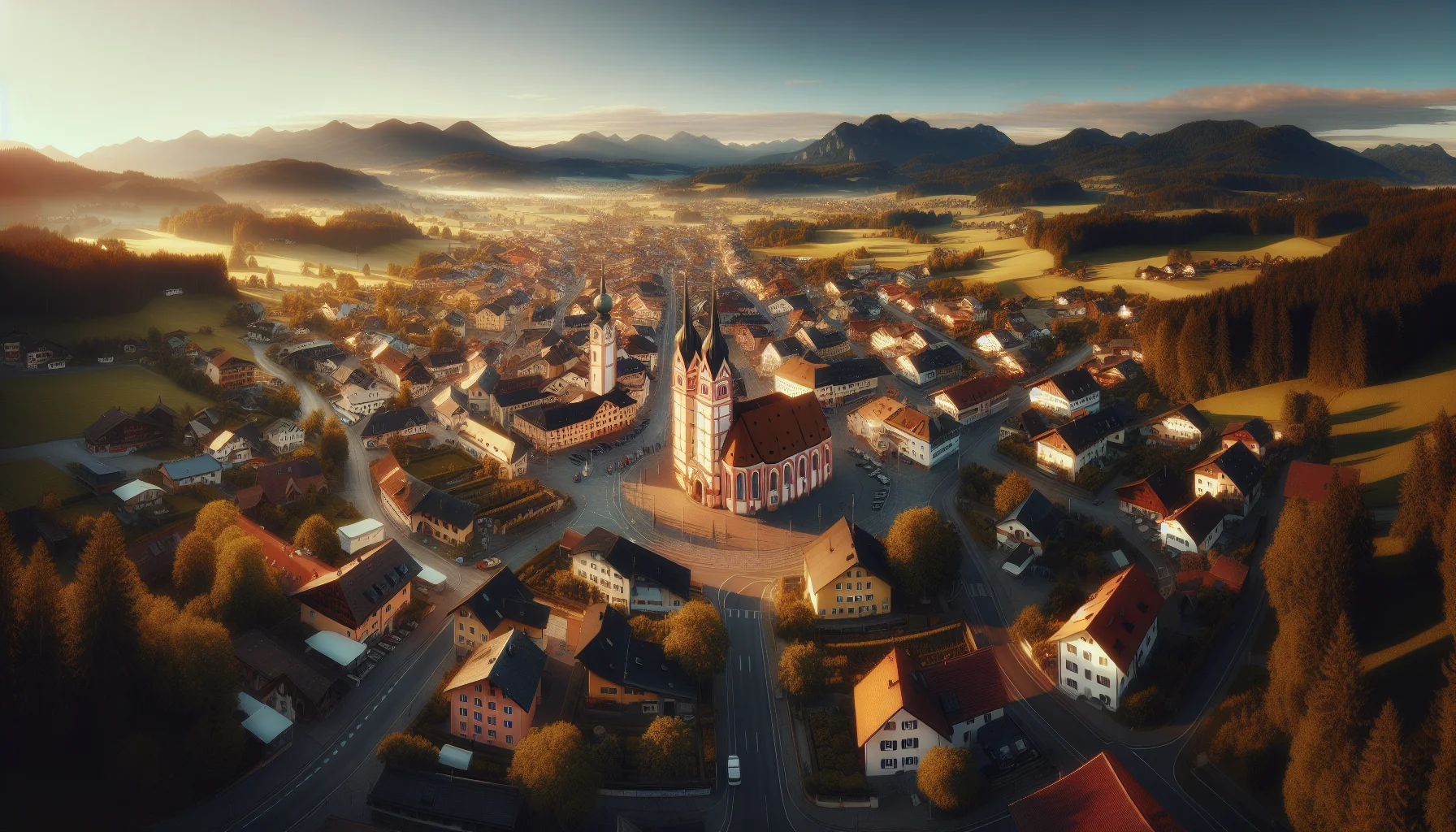 Stadtbild von Peiting