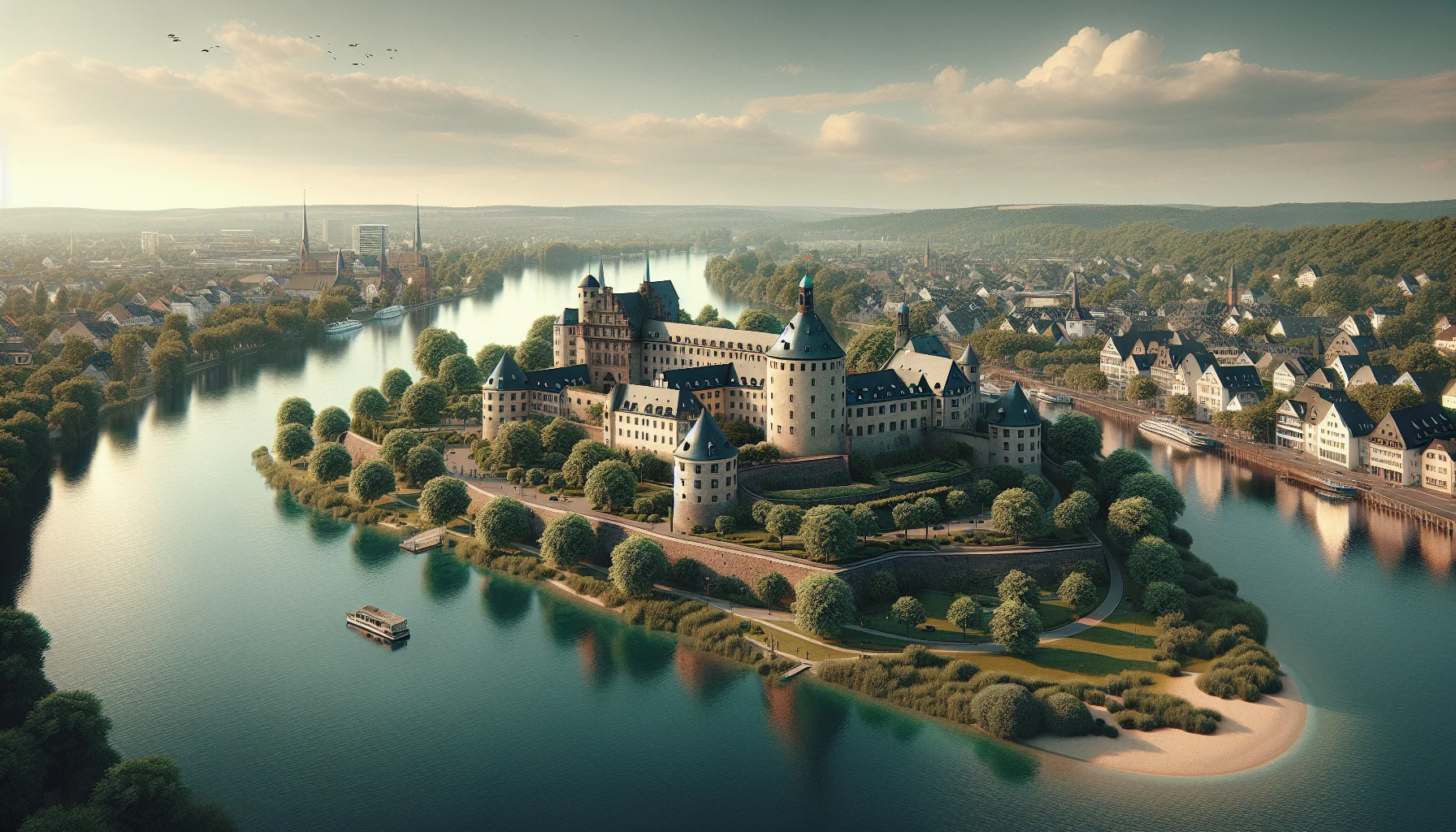 Stadtbild von Rüsselsheim