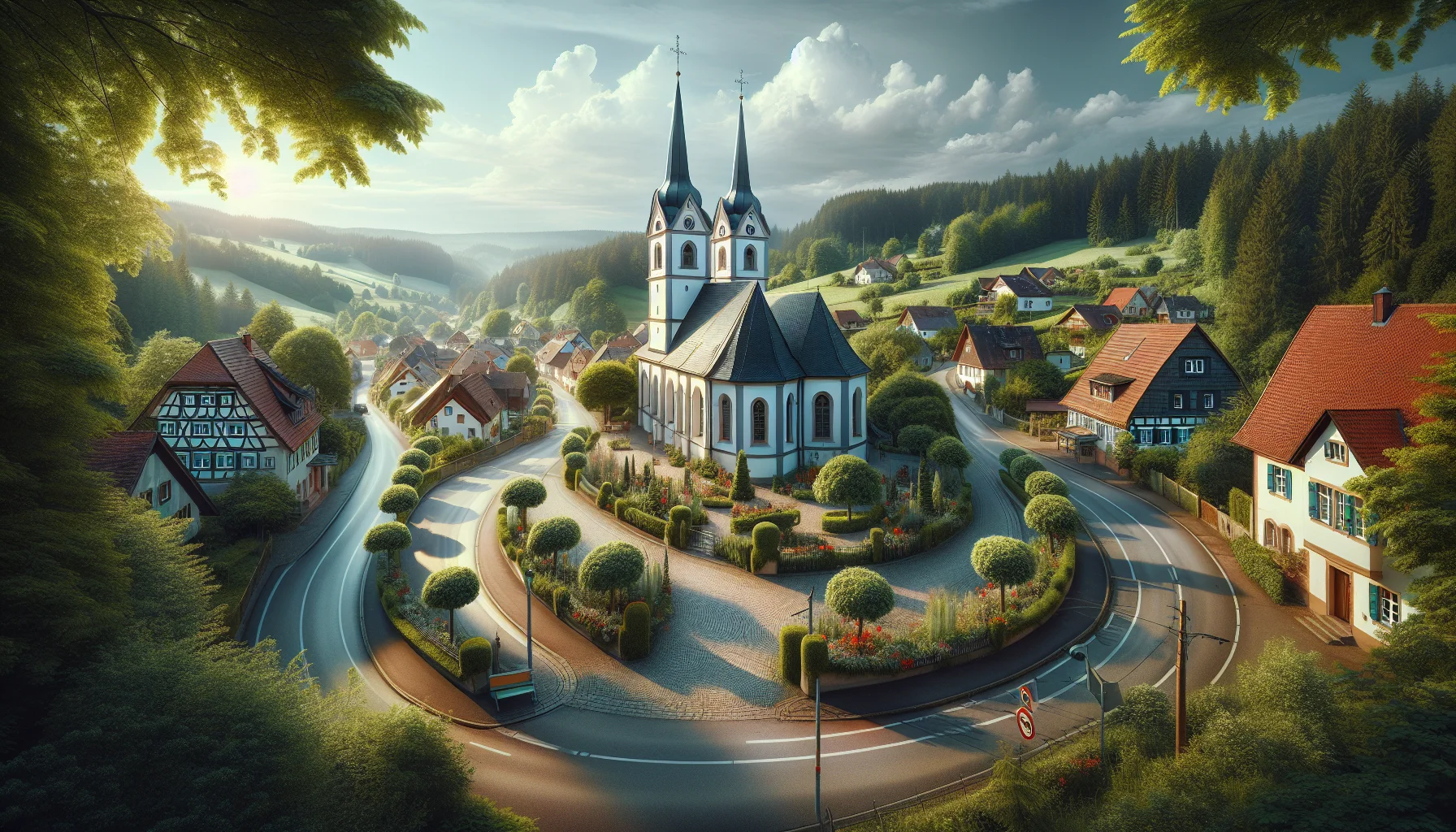 Stadtbild von Schutterwald