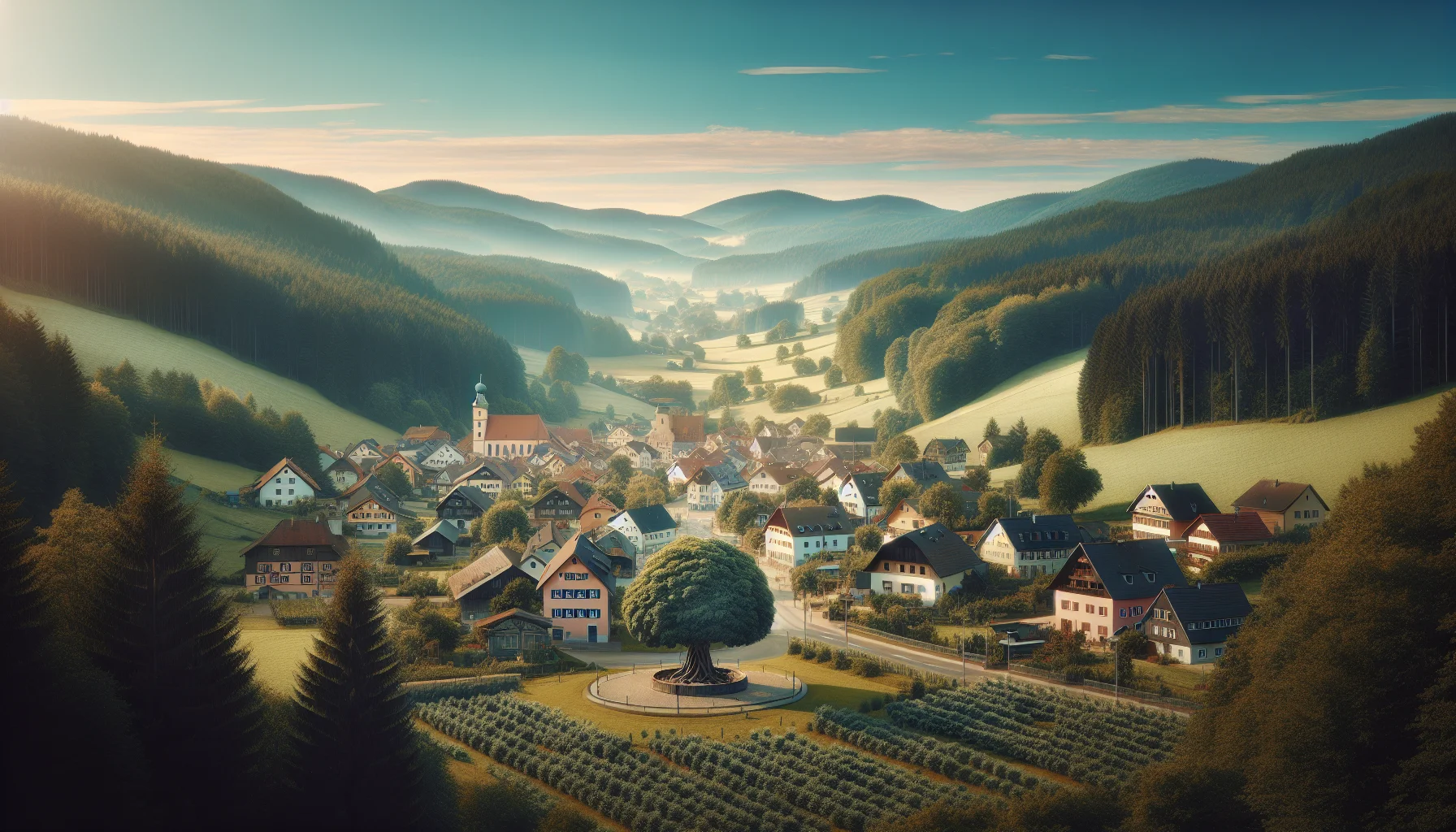 Stadtbild von Viehberg