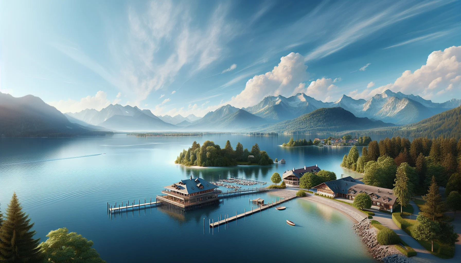 Stadtbild von Waging am See