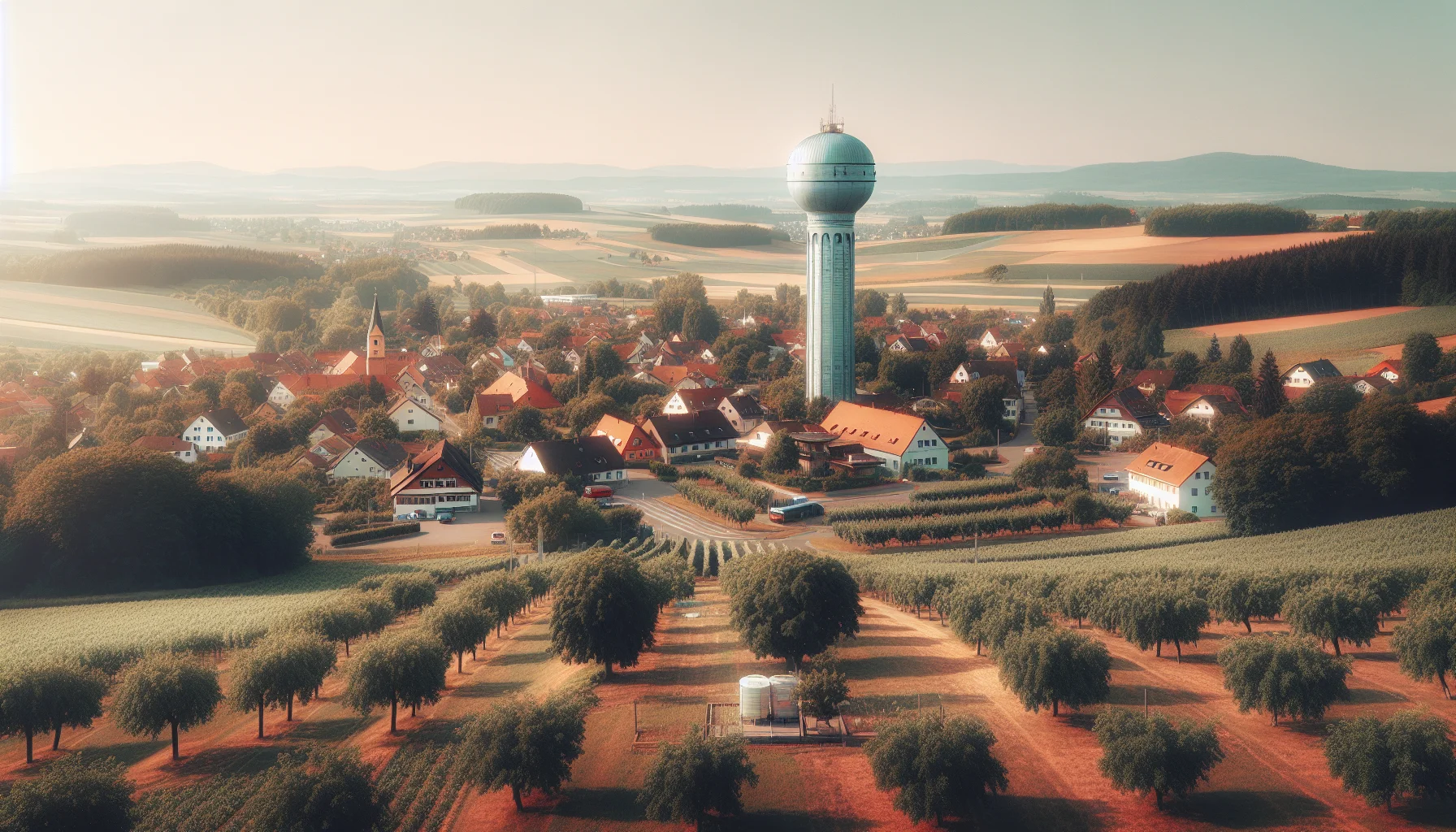 Stadtbild von Walddorfhäslach