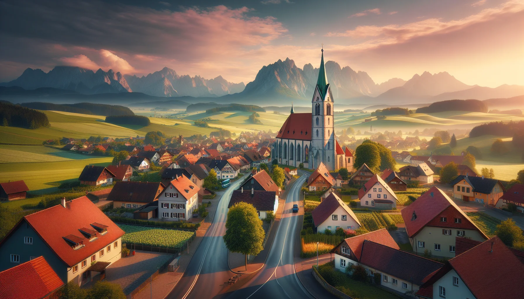 Stadtbild von Walkertshofen