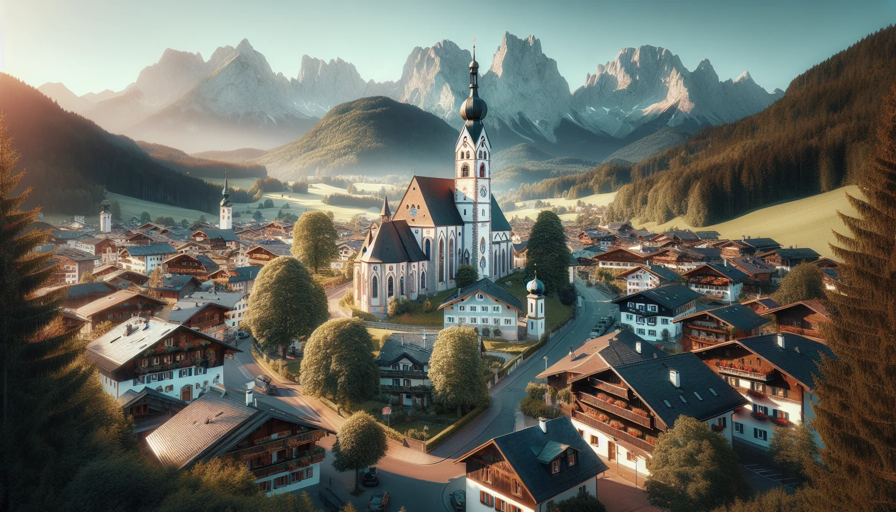 Stadtbild von Wallgau