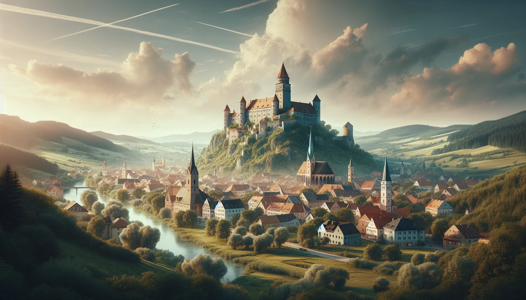 Stadtbild von Weixerau