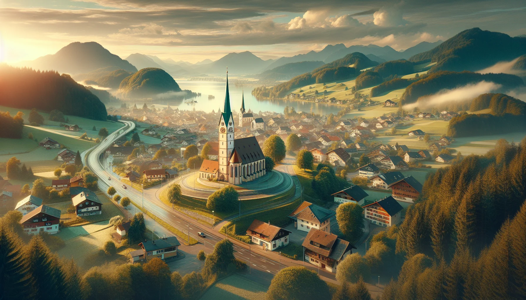 Stadtbild von Windach