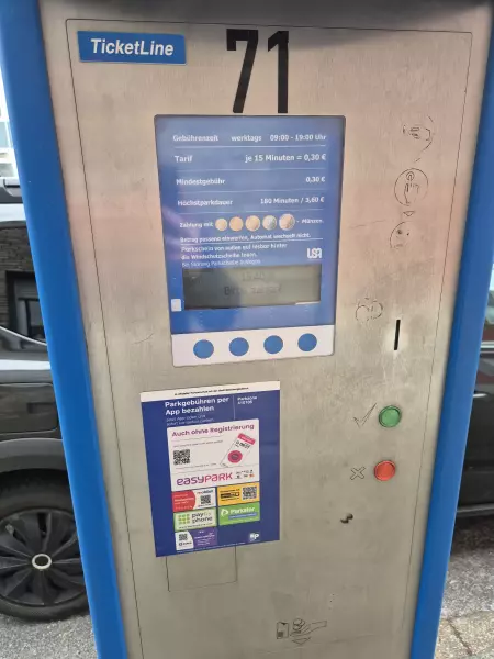 Parkautomat - Hilde-Sherman-Zander-Straße 9, Mönchengladbach