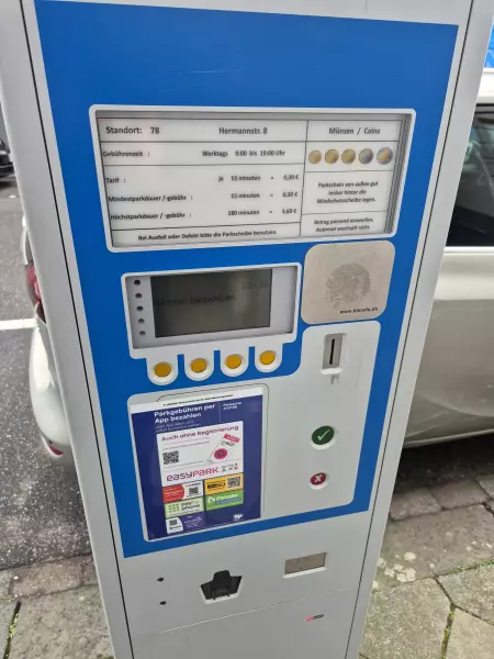 Parkautomat - Hermannstraße 8, Mönchengladbach